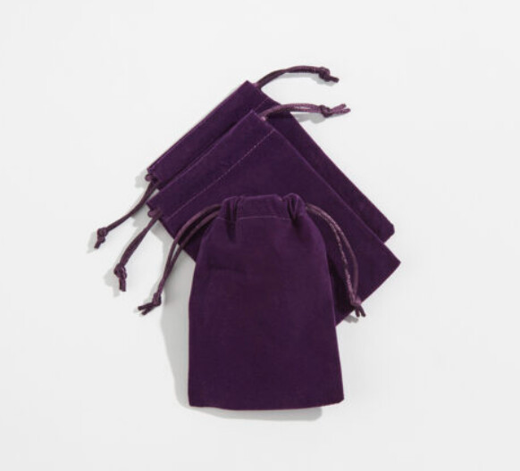 3.5&quot; x  5&quot; Purple Velvet Bag