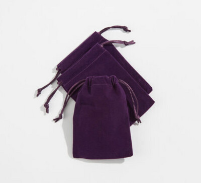 3.5&quot; x 5&quot; Purple Velvet Bag