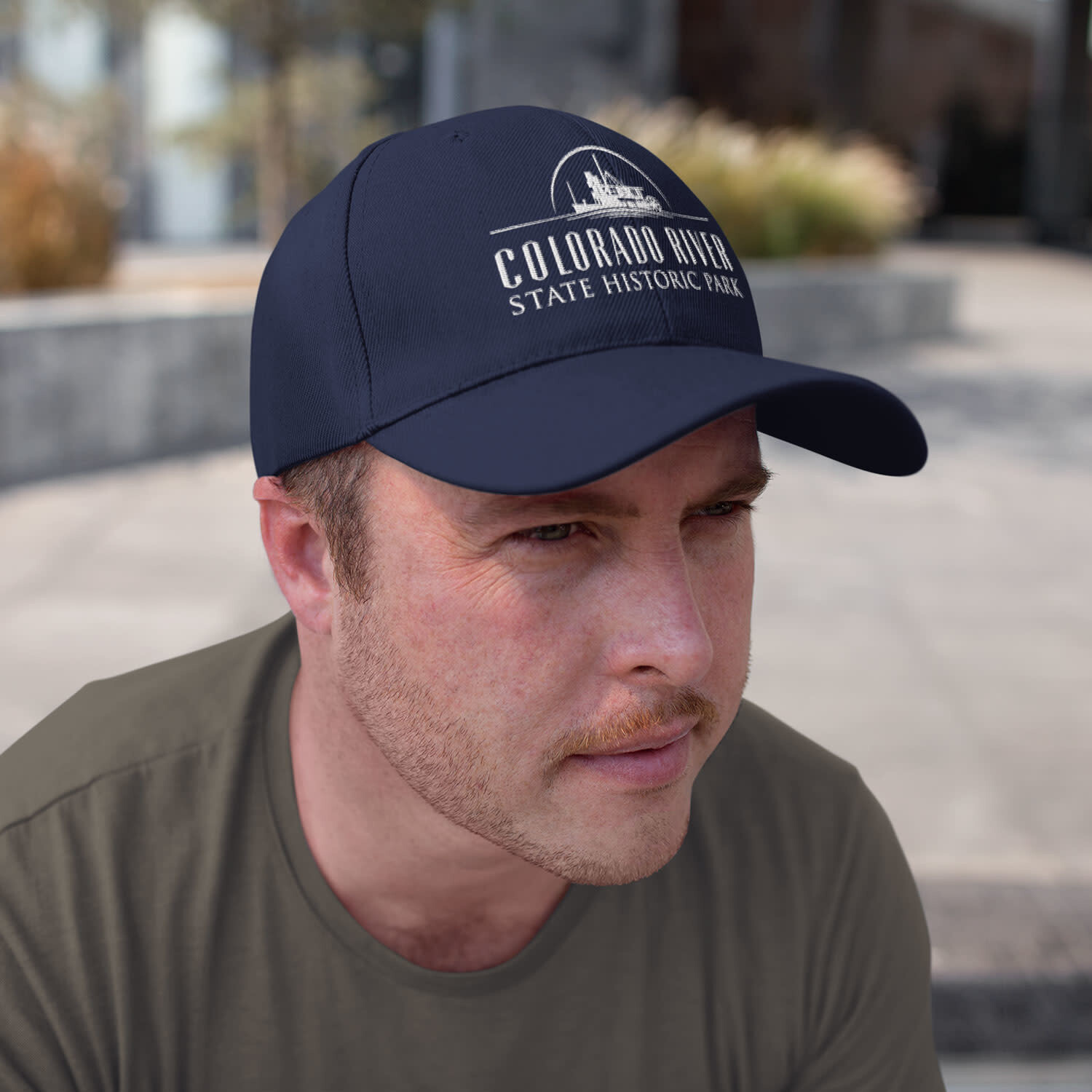 Colorado River SHP Navy Blue Auto Snapback Hat