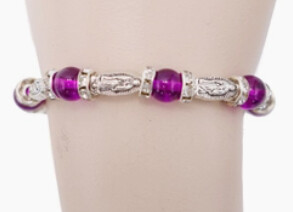 Rhinestone Beaded Stretch Bracelet