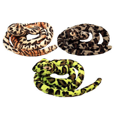 44&quot; Curled Wee Snake Stuffed Asst. Colors
