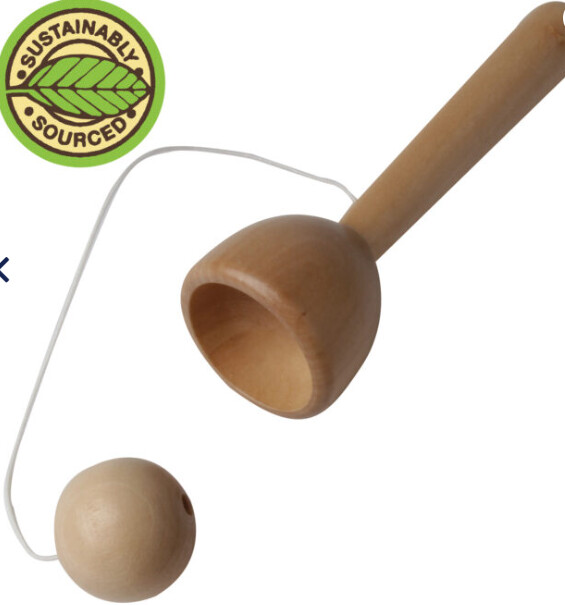 Wooden Cup And Ball Game