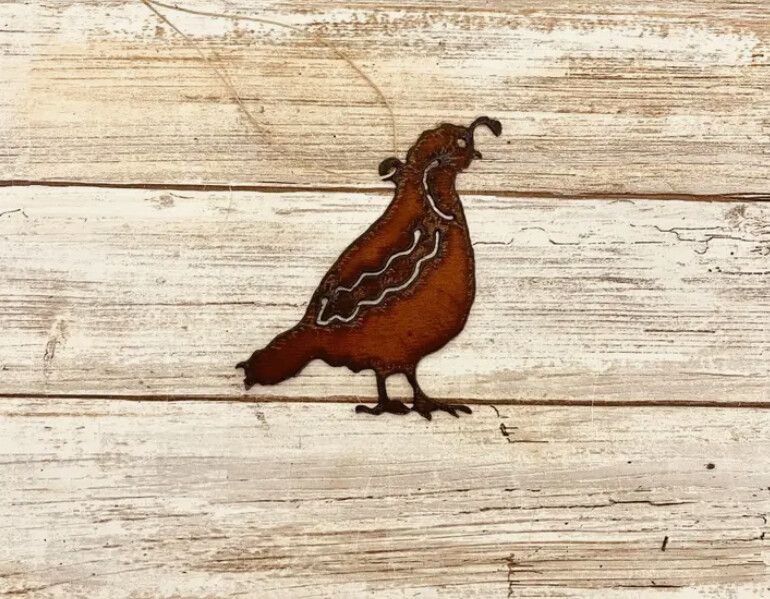 Iron Quail Ornament