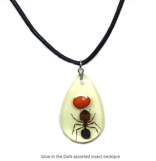 Assorted Bugs Glow-in-the-Dark Necklace