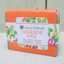 Tangerine Sage Natural Handmade Bar Soap