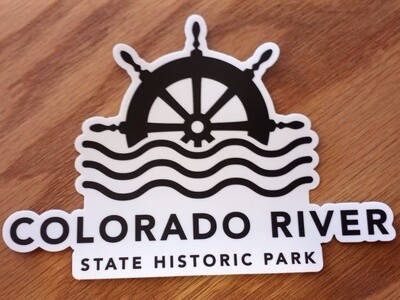 Colorado River SHP Steamboat Wheel Bumper Sticker