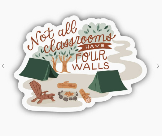 Not All Classrooms Have Four Walls Sticker