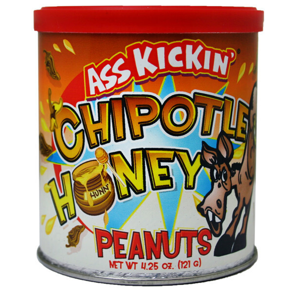 Ass Kickin&#39; Chipotle Canned Honey Peanuts