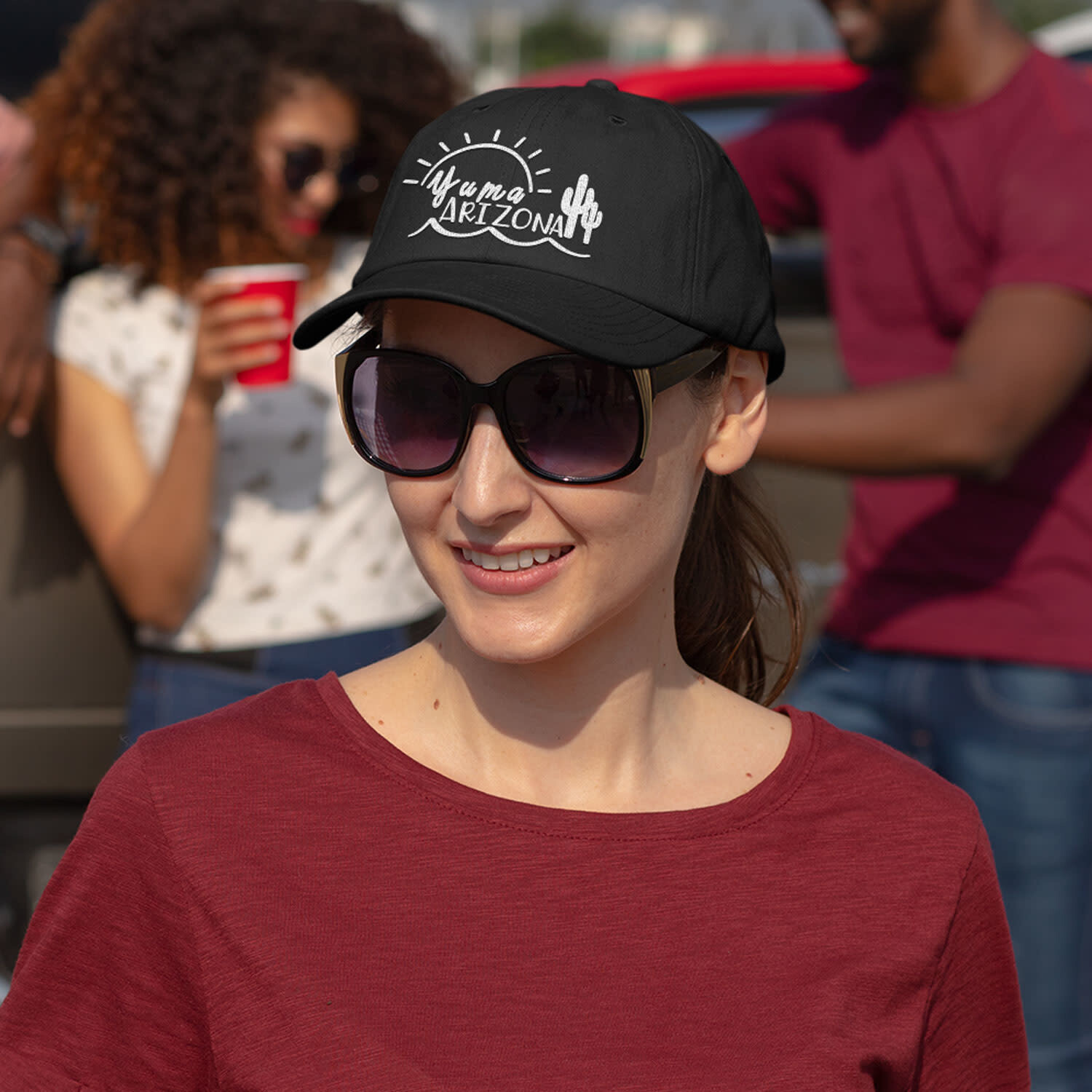 Yuma AZ Black w/Mesh Snapback Cap
