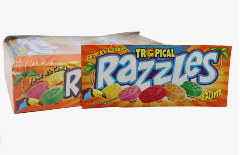 Razzles Tropical Candy Gum