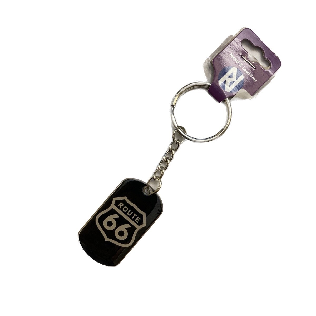 RT 66 Sign Dog Tag Key Chain
