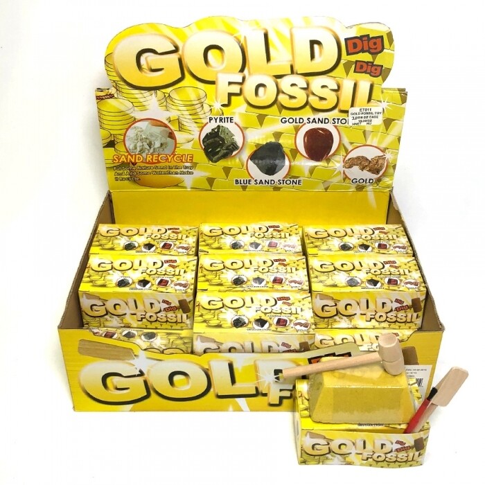 Gold Fossil Dig Toy