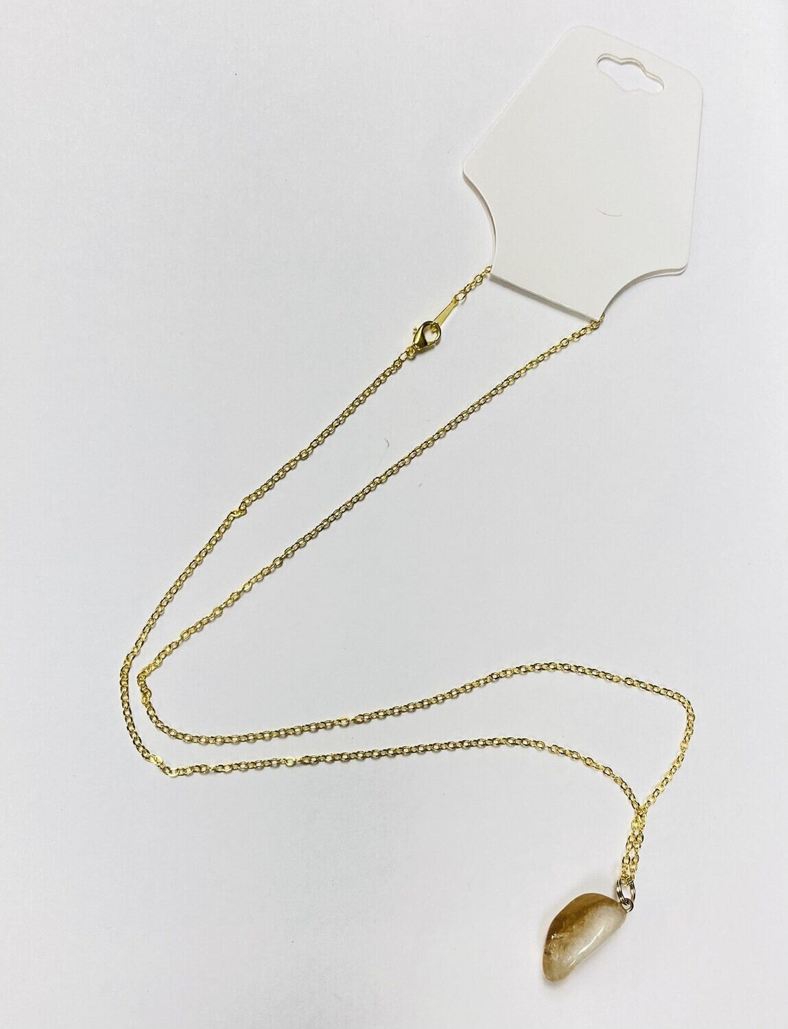 Tumbled Stone Wrapped Necklace