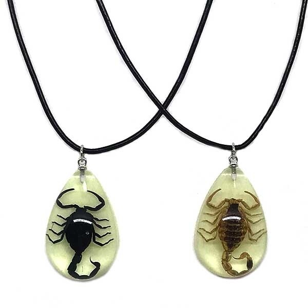 Scorpion Glow-in-the-Dark Necklace