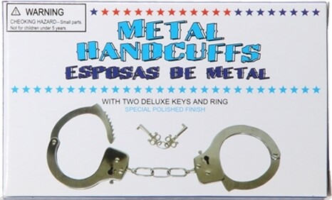 Steel Handcuff And Key Set Boxed