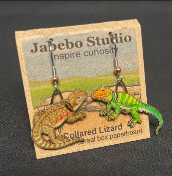 Collared Lizard Earrings