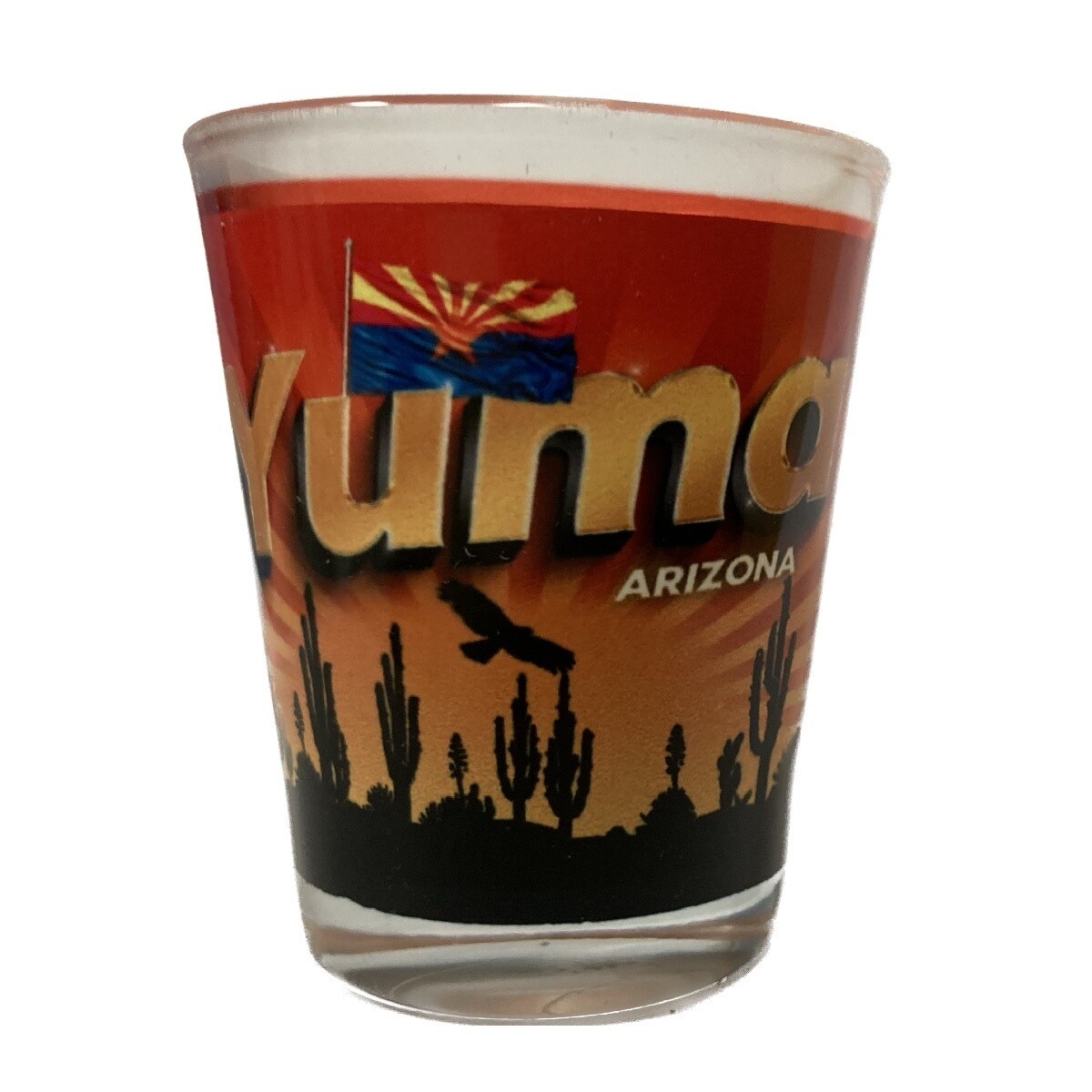 Yuma Flag Sunset Shot Glass