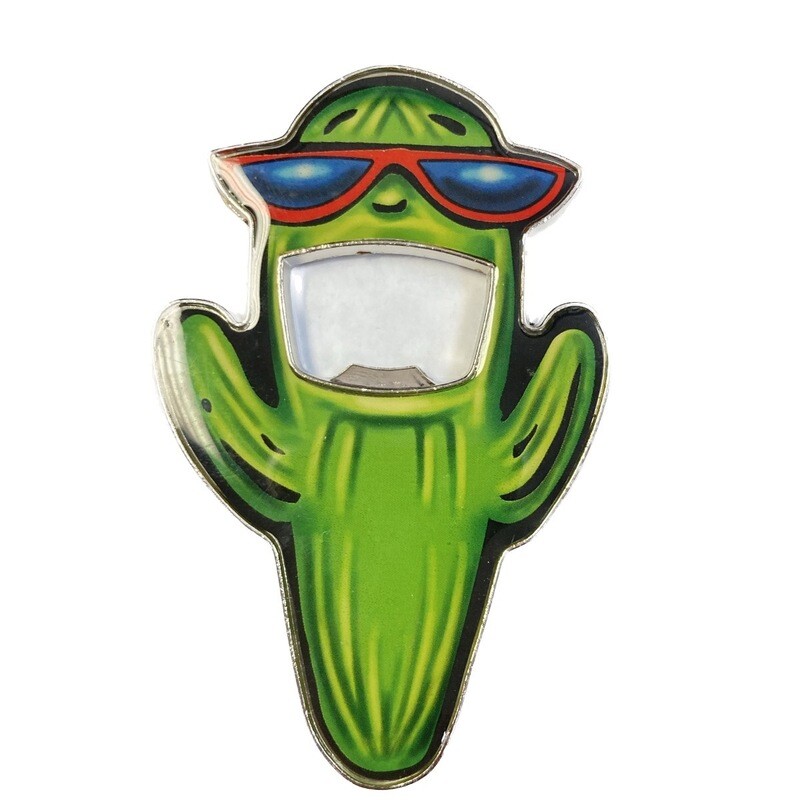 AZ Saguaro w/Sunglasses Bottle Opener Magnet
