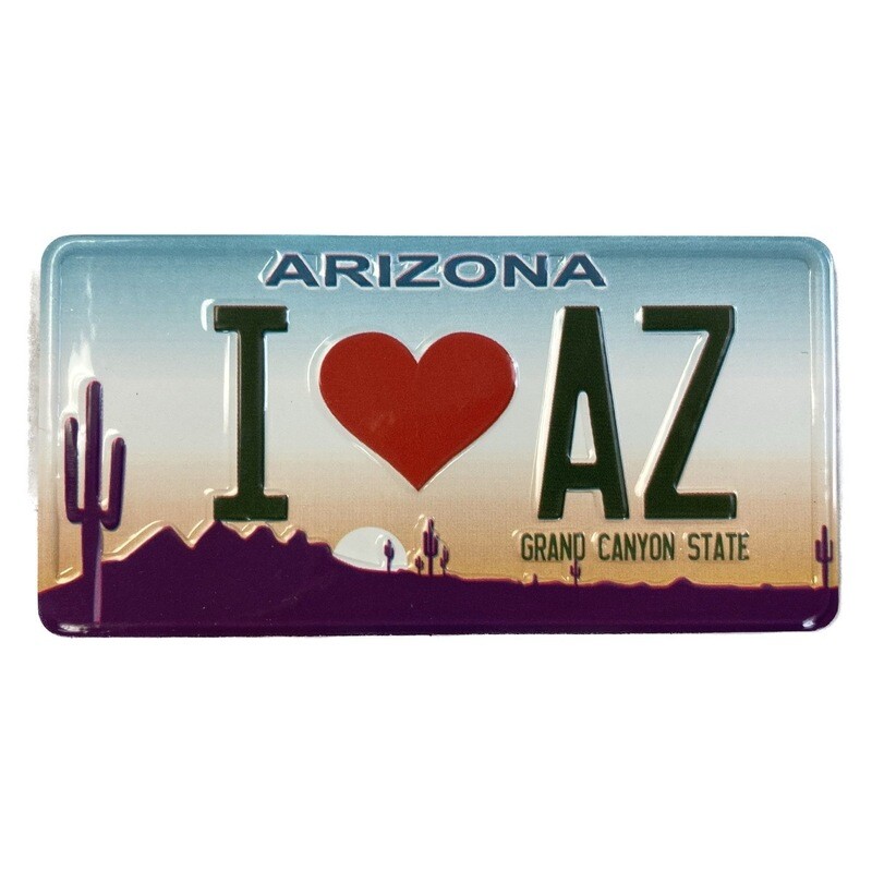 I Love AZ License Plate Magnet