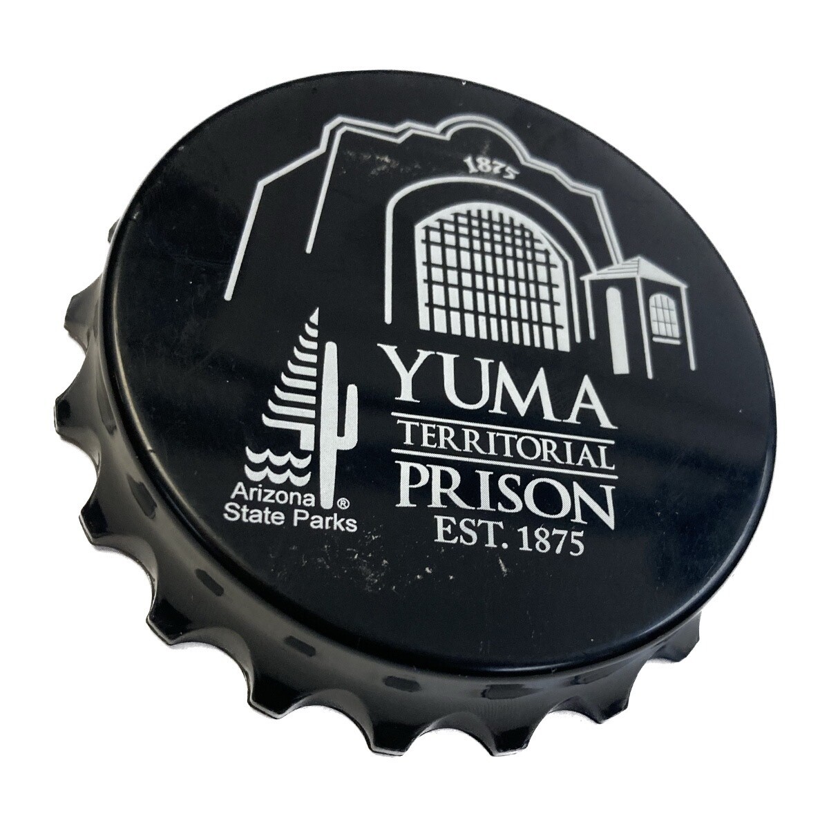 YTP Black Bottlecap Magnet Bottle Opener