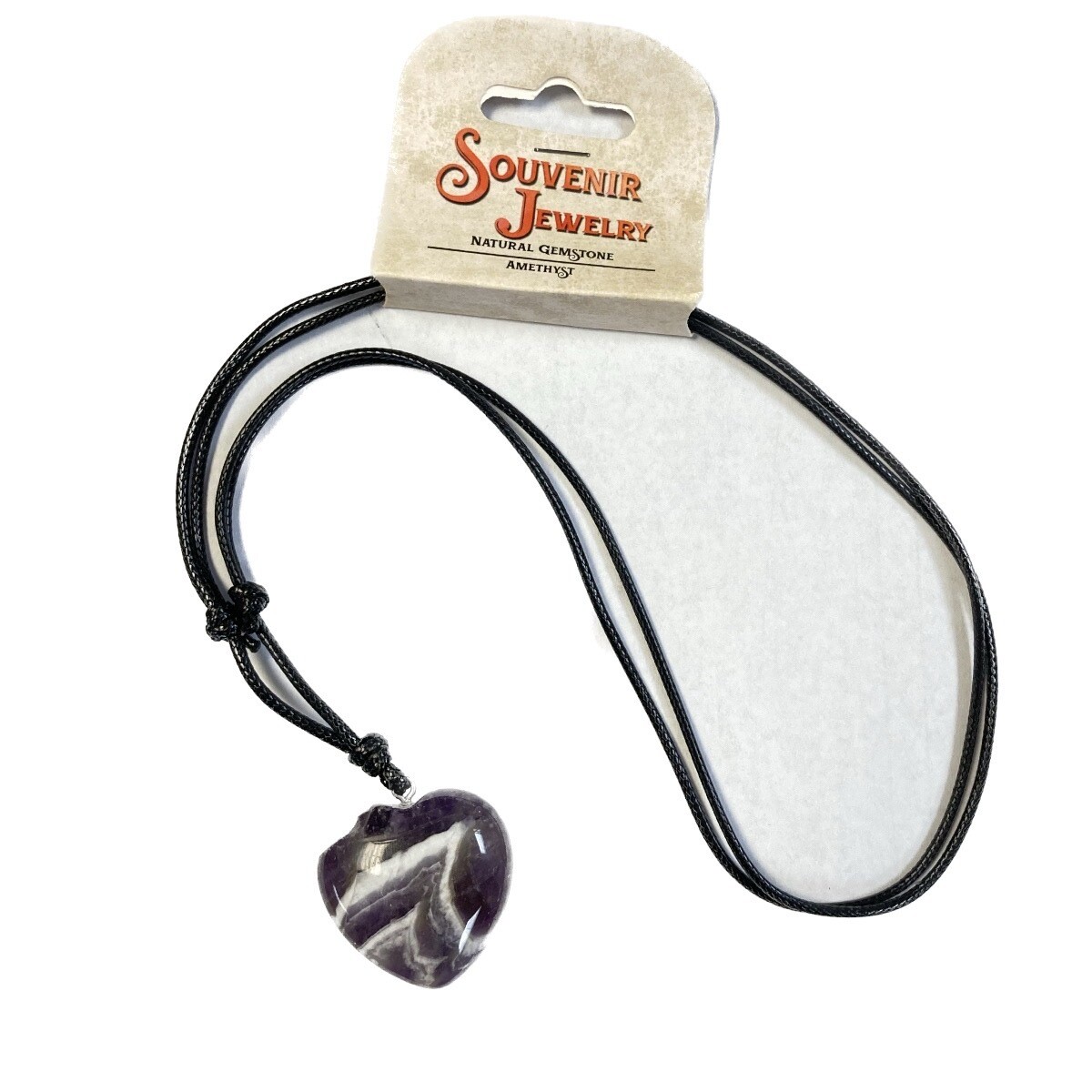 Amethyst Heart Gemstone Necklace