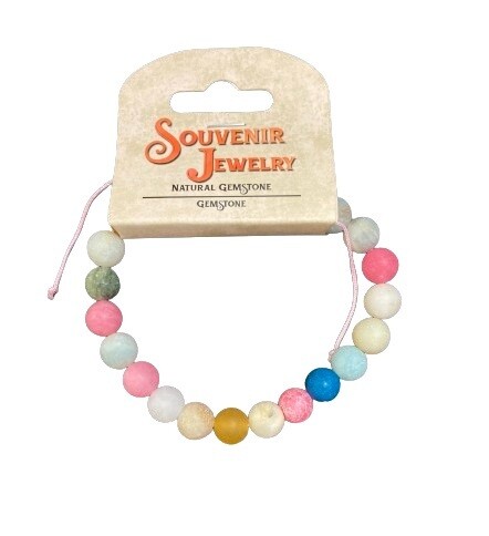 Multicolor Beaded Gemstone Bracelet