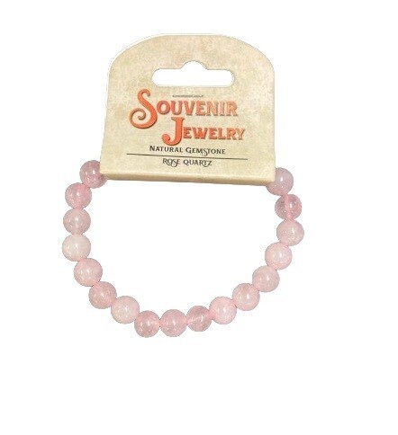 Rose Quartz Beaded Gemstone Bracelet