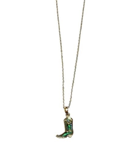 Charm Cowboy Boot Necklace