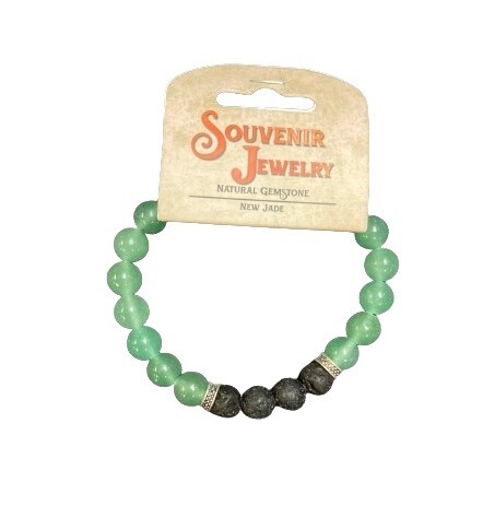 New Jade Beaded Gemstone Bracelet