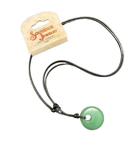Jade Circle Gemstone Necklace