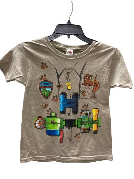 Junior Ranger Youth T-shirt, Color: Khaki, Size: XS