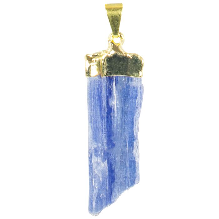 Natural Kyanite Gold &amp; Silver Necklace