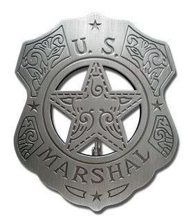 US Marshal Filigree Shield Badge