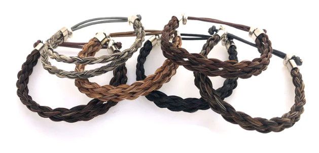 Horsehair Round Braid Double Strand Adult Bracelet