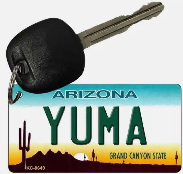 Yuma License Plate Key Chain