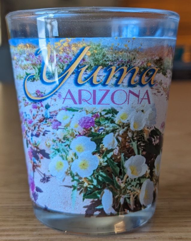Yuma Desert Collage Shot Glass