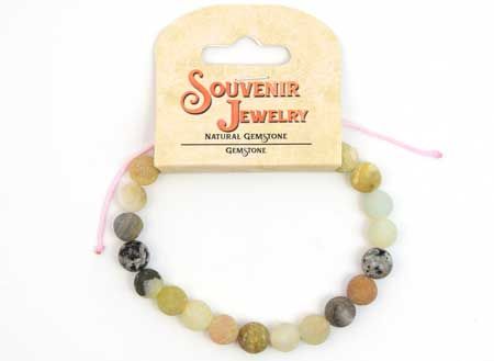 Green Beaded Gemstone Bracelet