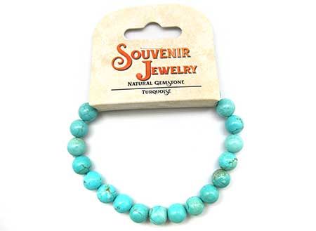 Turquoise Beaded Gemstone Bracelet
