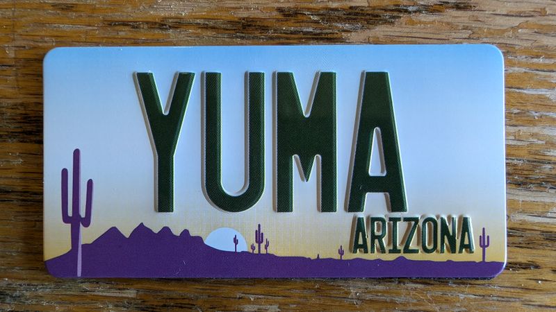 Yuma License Plate Magnet