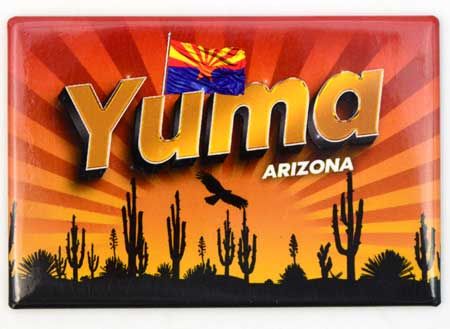 Yuma  Photo Flag Sunset Magnet