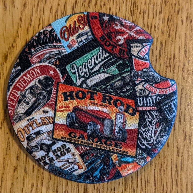 Vintage Hot Rod Car Coaster