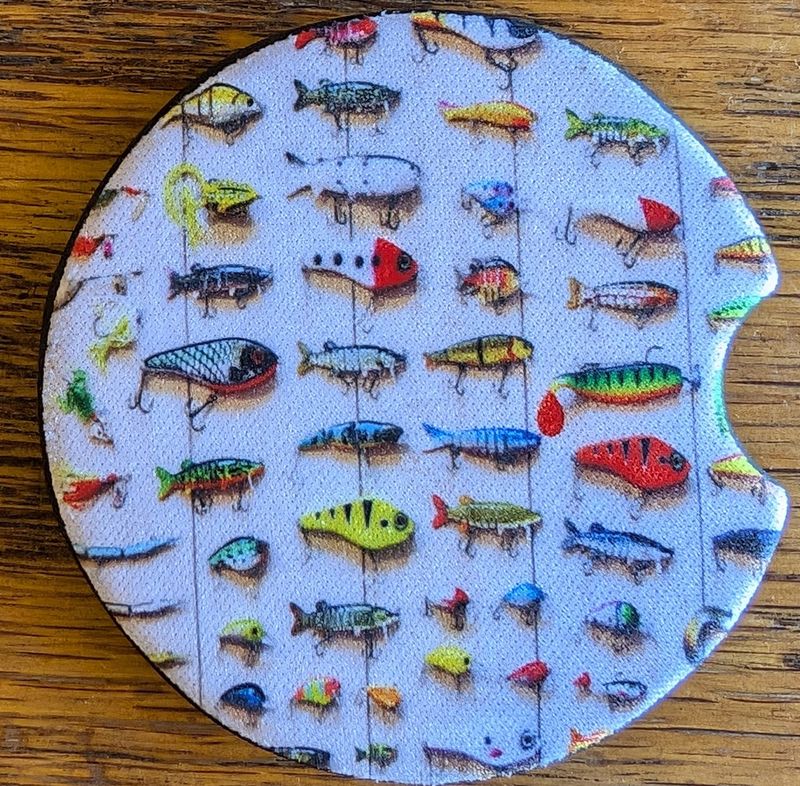 Fishing Lures Car Coaster