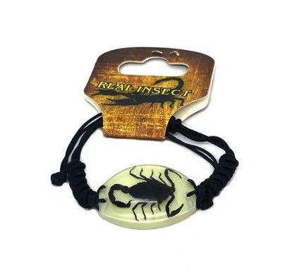 Large resin glow -n-the dark Scorpion Bracelet