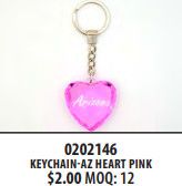 AZ-Pink Heart Keychain