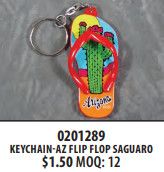 AZ-Flip Flop Saguaro Keychain