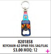 AZ-Saguaro/Flag Bottle Opener Keychain