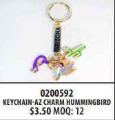 AZ-Charm Hummingbird Keychain
