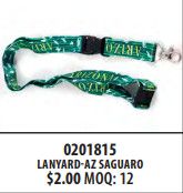 AZ Saguaro Lanyard (green)
