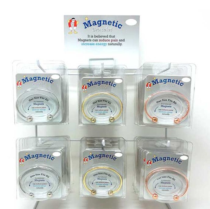 Asst Copper Silver Gold Magnetic Bracelets