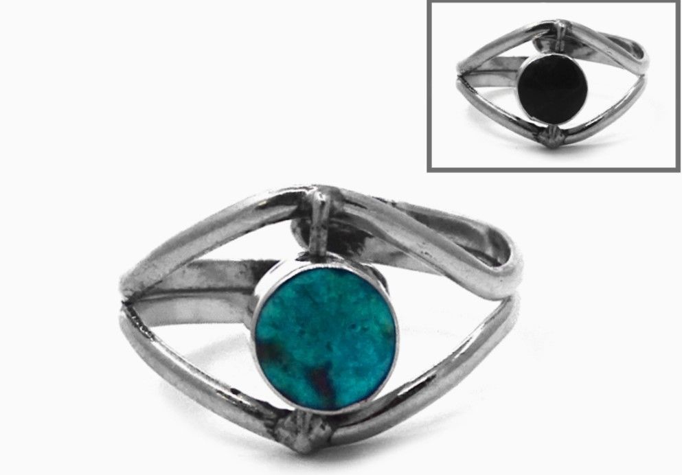 Stone Eye Adjustable  Reversible Ring